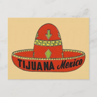 Tijuana Mexico Vintage Reise Postkarte