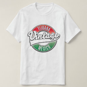 Tijuana mexico Vintages Logo. T-Shirt