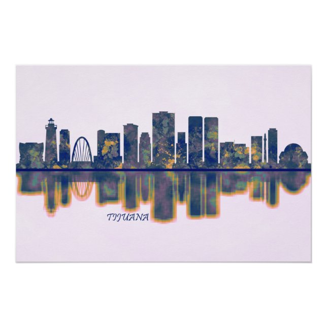 Tijuana Skyline Poster (Vorderseite)