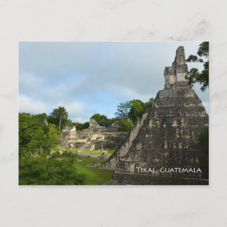 Tikal Guatemala Maya Temple View Postcard Postkarte