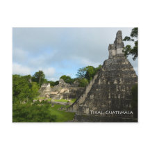 Tikal Guatemala Maya Temple Voir carte postale