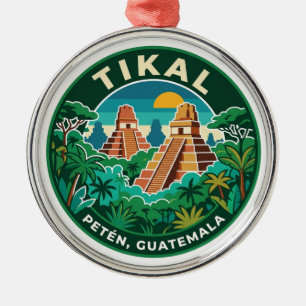 Tikal Guatemala Ornament Aus Metall