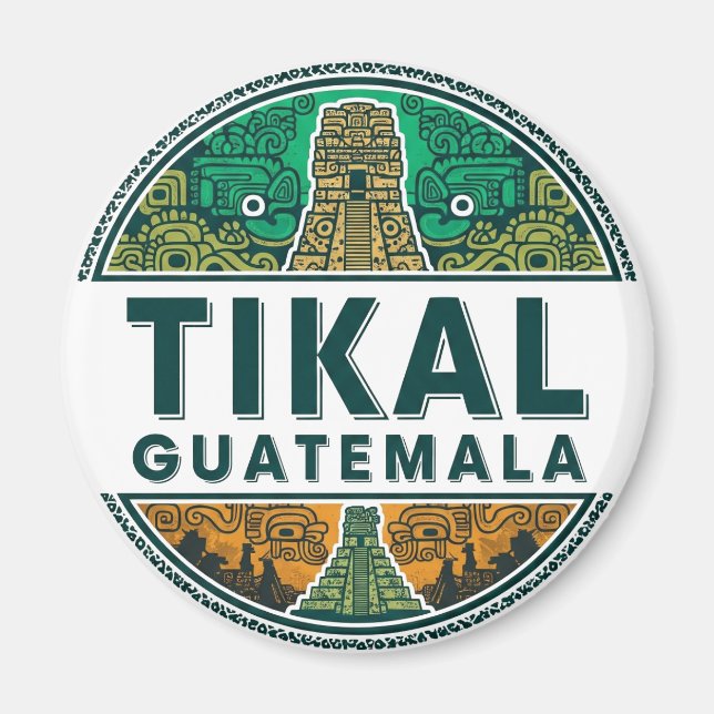 Tikal Guatemala Reisen Magnet (Vorne)
