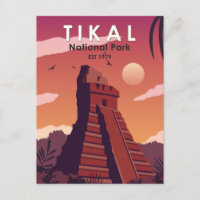Tikal Nationalpark Guatemala Vintag