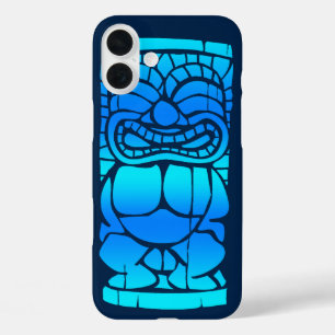 Tiki Ailani Hawaiian Sunset Blend Blue iPhone 16 Plus Hülle