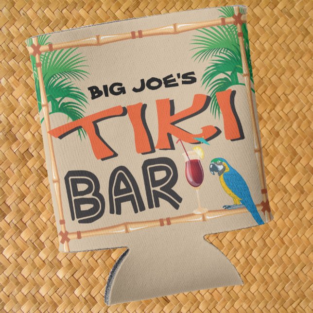 Tiki Bar avec Glacière de palmiers de perroquets (Créateur téléchargé)