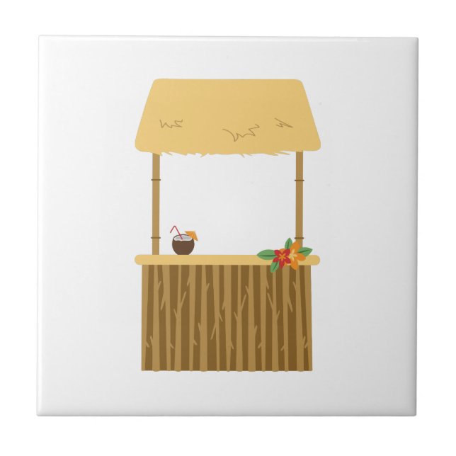 Tiki-Bar Fliese (Vorderseite)