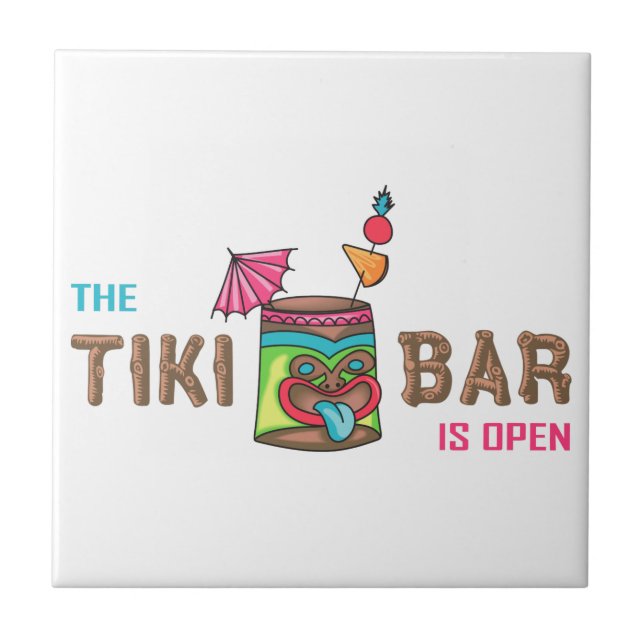 Tiki Bar Fliese (Vorderseite)