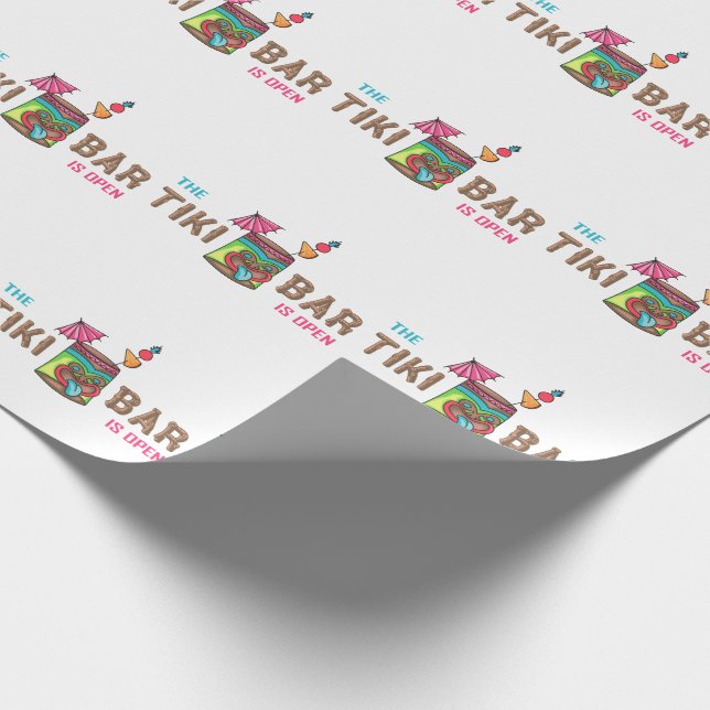 Tiki Bar Geschenkpapier (Ecke)