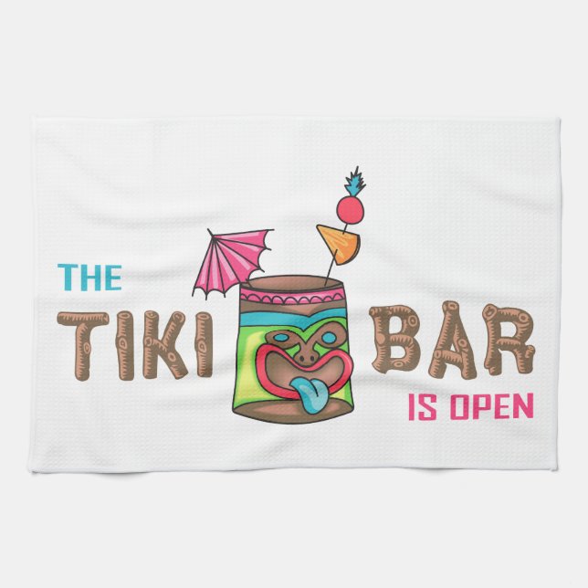Tiki Bar Geschirrtuch (Horizontal)