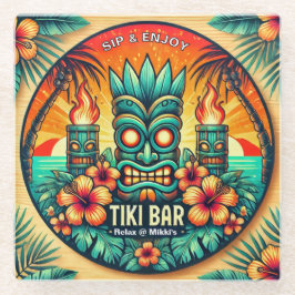Tiki Bar Glass Untersetzer