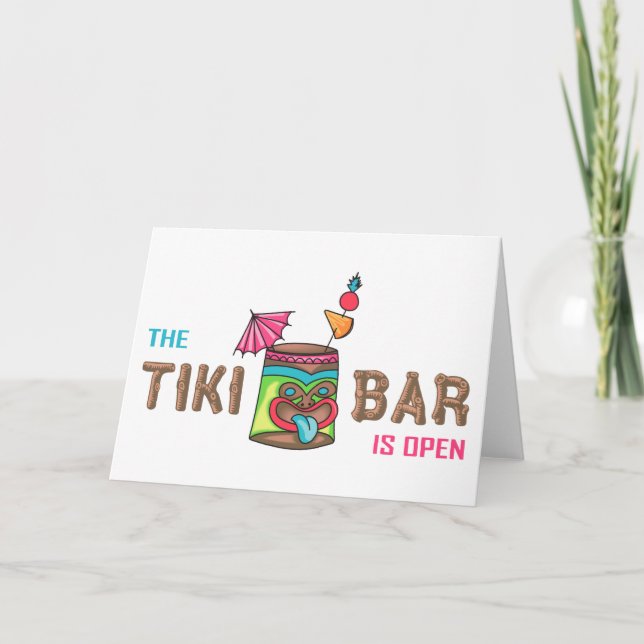 Tiki Bar Karte (Vorderseite)