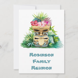 Tiki Bar Luau Hawaiian Family Wiedersehen Einladung