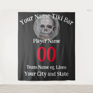 Tiki-Bar-Nummer Name Stadt Bundesland Slogan T-Shi Wandteppich