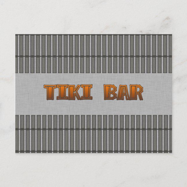 Tiki Bar Postkarte (Vorderseite)