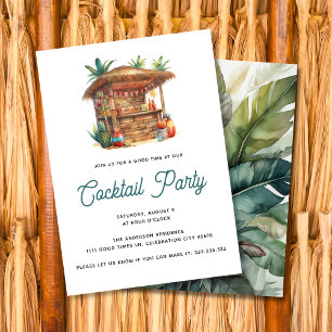 Tiki-Bar Tropicaler Cocktailparty-Gartenparty Somm Einladung