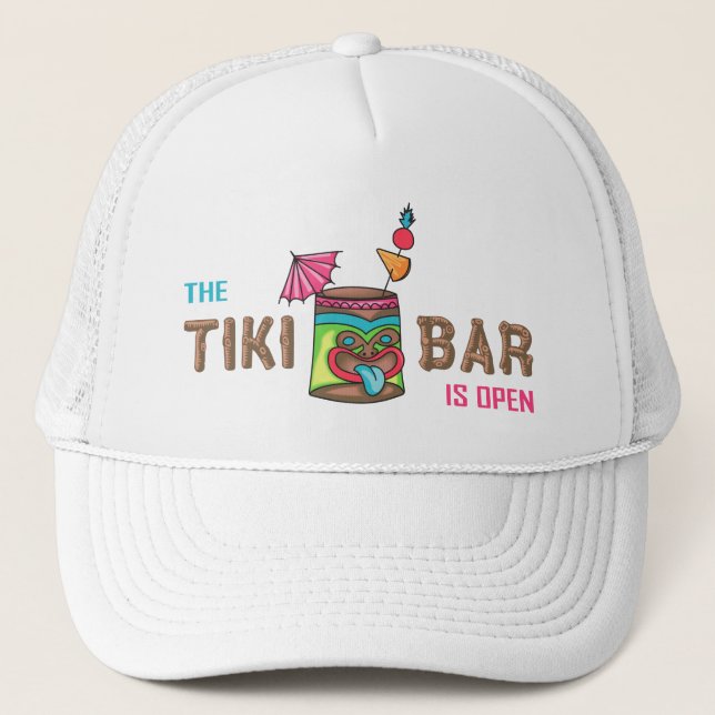 Tiki Bar Truckerkappe (Vorderseite)
