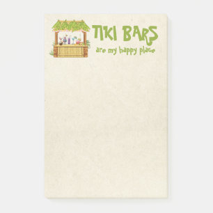 Tiki Bars sind mein glücklicher Ort Post-it Klebezettel
