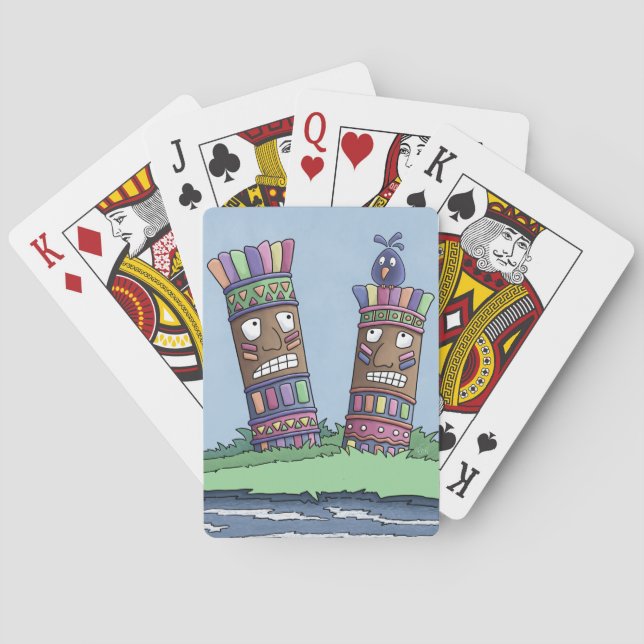 Tiki Bird Playing Cards Spielkarten (Rückseite)
