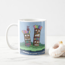 Tiki Bird Rosenknospe Coffee Tasse
