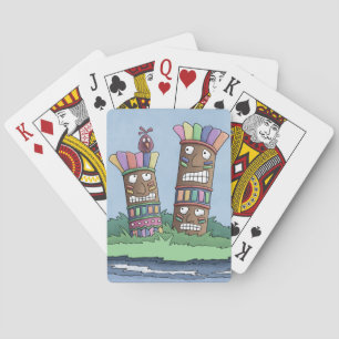 Tiki Bird Rosenknospe Playing Cards Spielkarten