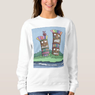 Tiki Bird Rosenknospe Sweatshirt