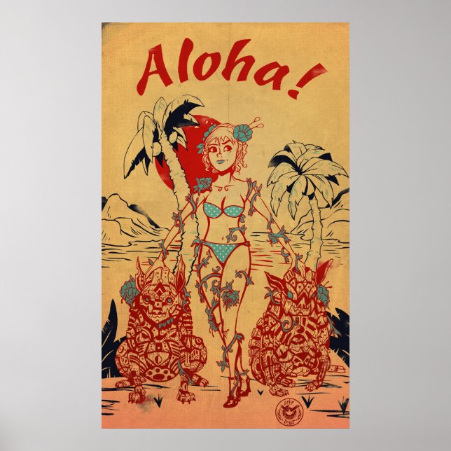 Tiki Dogs Poster (Vorne)