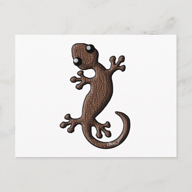 Tiki Gecko Postkarte (Vorderseite)