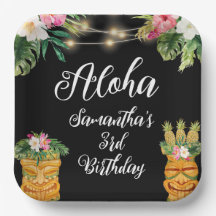 Tiki Hawaiian Aloha Tropical Birthday Luau Party