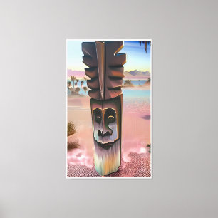 Tiki-Illusionen Leinwanddruck