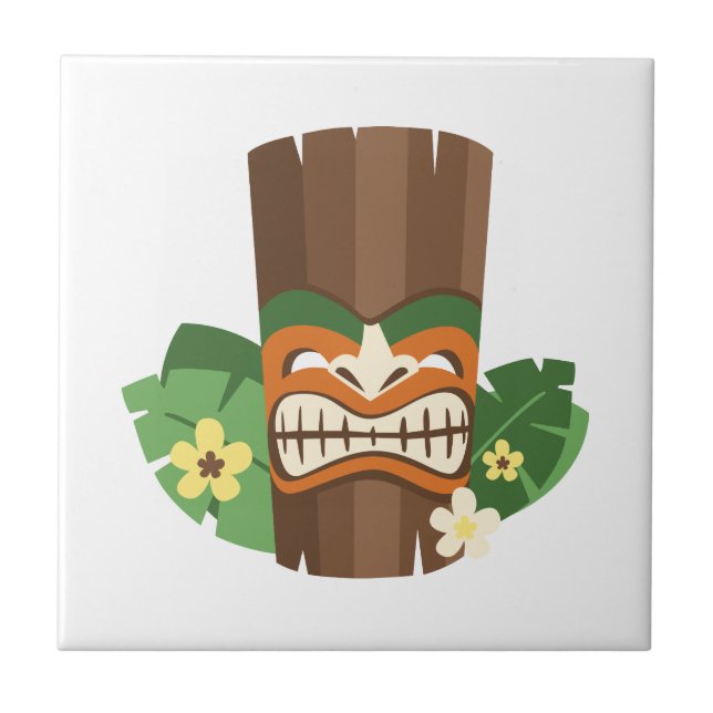 Tiki Kahuna Fliese (Vorderseite)