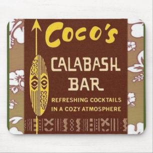 Tiki-Kunst - Cocos Calabash Bar Mousepad