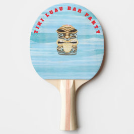 tiki luau tropical island beach tischtennis schläger