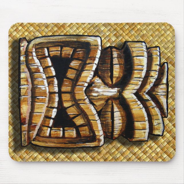 Tiki Mann-Mausunterlage Mousepad (Vorne)