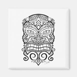 Tiki Mask Magnet