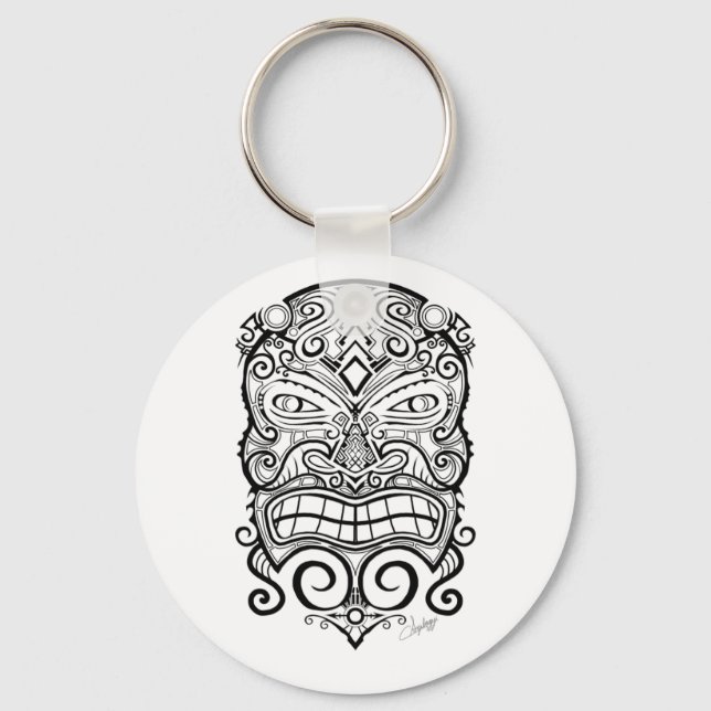 Tiki Mask Schlüsselanhänger (Vorderseite)