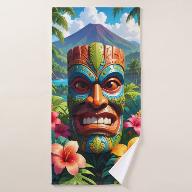 Tiki-Maske Badhandtuch Set (Badehandtuch)