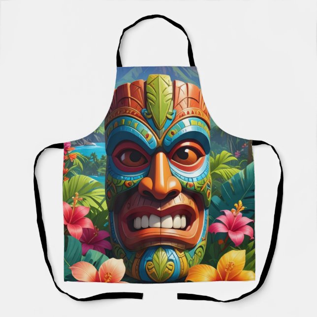 Tiki-Maske Schürze (Vorderseite)