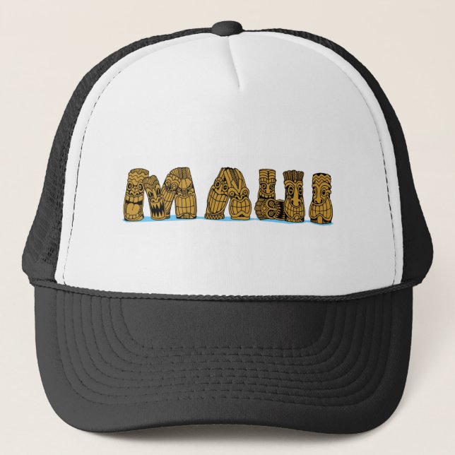 Tiki Maui Truckerkappe (Vorderseite)
