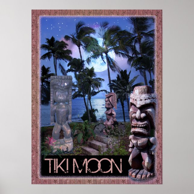 Tiki Moon Poster (Vorne)
