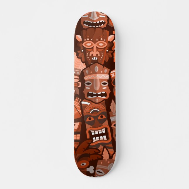 TIKI Muster 2 Skateboard (Vorne)