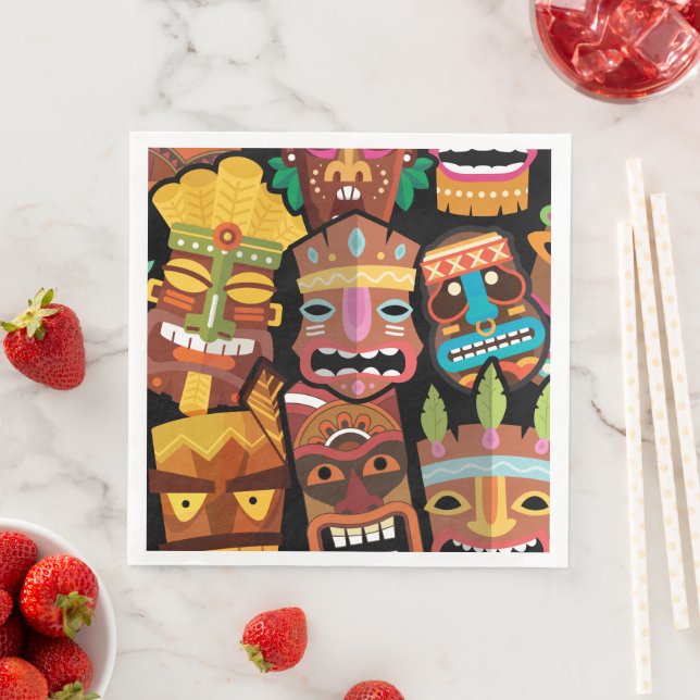 TIKI Muster 5 Serviette (Beispiel)