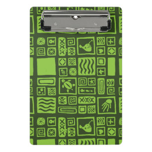 Tiki Muster Mini Klemmbrett