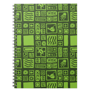 Tiki-Muster Notizblock