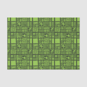 Tiki Muster Seidenpapier