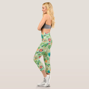 Tiki-Papagei Capri Leggings