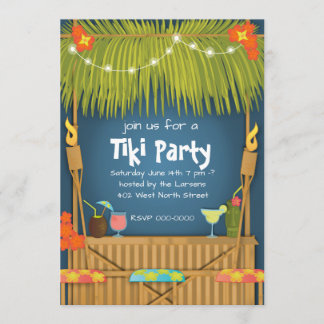 Tiki Party Einladung