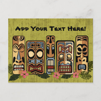 Tiki-Party-Postkarte Postkarte