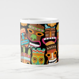 Tiki Pattern Jumbo-Tasse