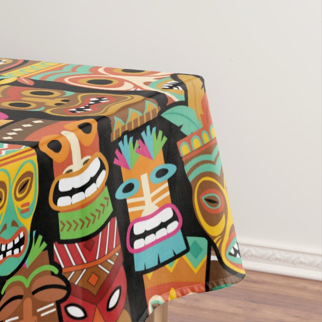 Tiki Pattern Tischdecke (Beispiel)